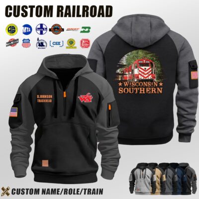Wisconsin & Southern Railroad_Halfzip Hoodie