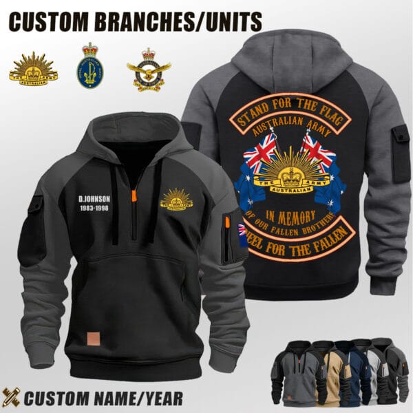 Cusotm AU Branches Halfzip Hoodie