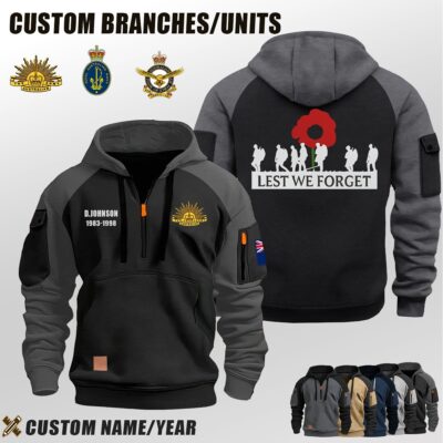 Cusotm AU Branches V02 Halfzip Hoodie