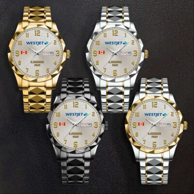 Cusotm CA Airlines Stainless Steel Watch 4