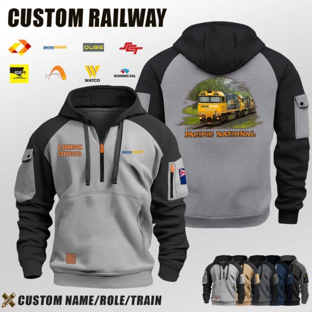 Custom AU Railway Halfzip Hoodie