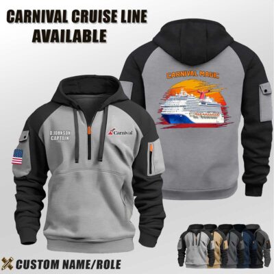 Custom Carnival Cruise Line Halfzip Hoodie 3 1