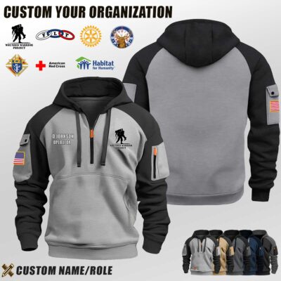 Custom Charity Organization Half Zip Hoodie 2