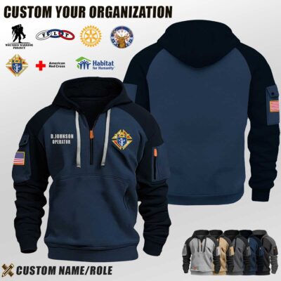 Custom Charity Organization Half Zip Hoodie 4