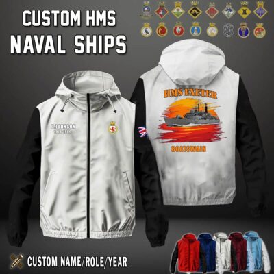 Custom HMS Ships Windbreaker Jackets 4