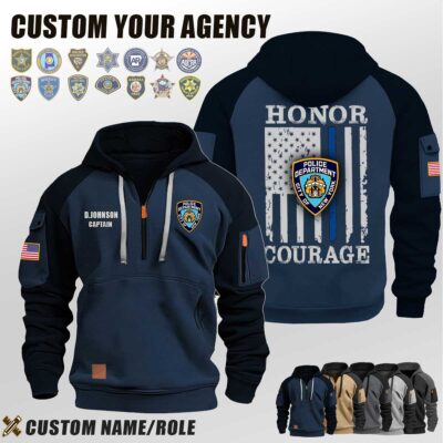 Custom Law Enforcement Halfzip Hoodie 2