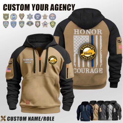 Custom Law Enforcement Halfzip Hoodie 4