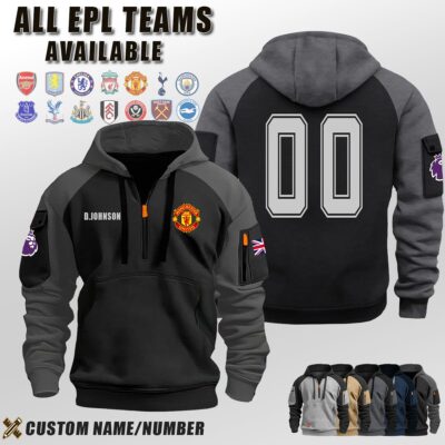 Custom UK Sports EPL Halfzip Hoodie 1