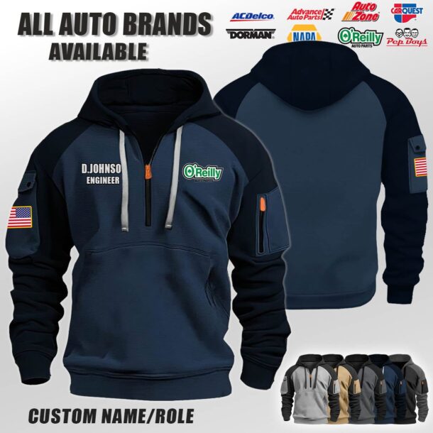 Custom US Autoparts Halfzip Hoodie 1