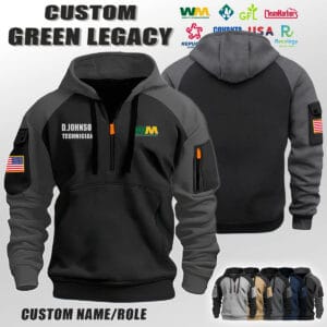 Custom US Eco Legacy Halfzip Hoodie 1 1