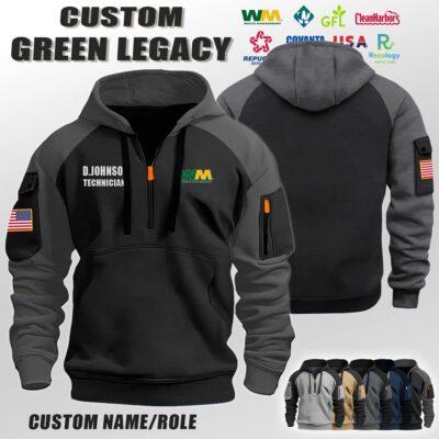 Custom US Eco Legacy Halfzip Hoodie 1 1
