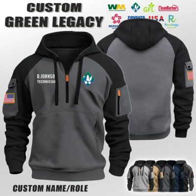 Custom US Eco Legacy Halfzip Hoodie 2 1