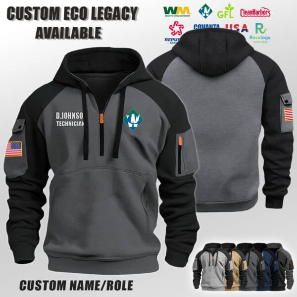 Custom US Eco Legacy Halfzip Hoodie 2