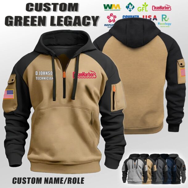 Custom US Eco Legacy Halfzip Hoodie 3 1