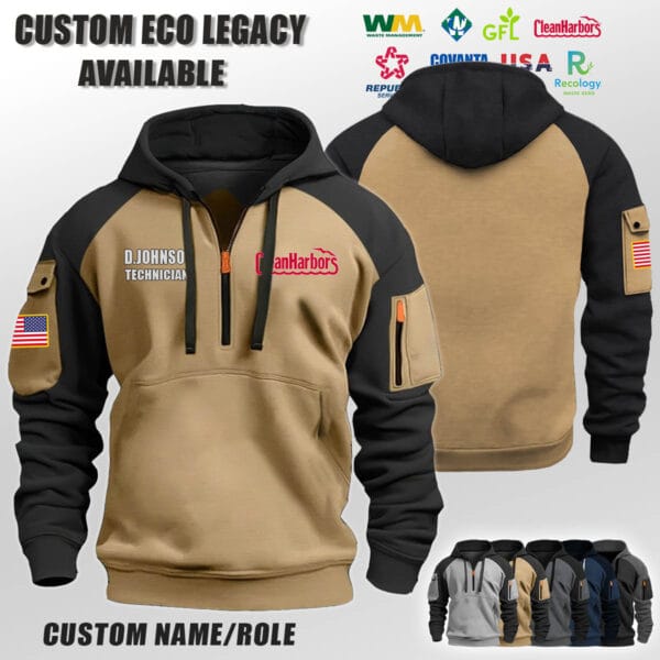 Custom US Eco Legacy Halfzip Hoodie 3