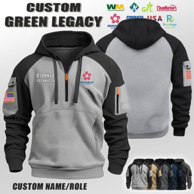 Custom US Eco Legacy Halfzip Hoodie 4 1