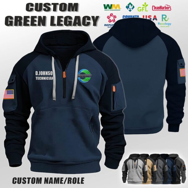 Custom US Eco Legacy Halfzip Hoodie 5 1