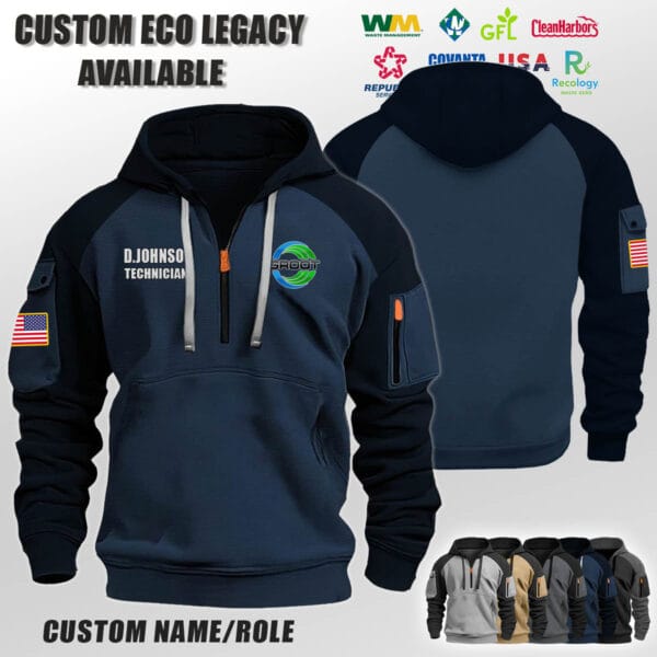 Custom US Eco Legacy Halfzip Hoodie 5