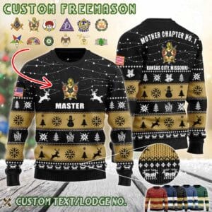 Custom US Freemasonry Ugly Sweater 4