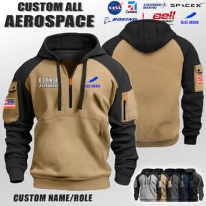 Custom US Military Industry Halfzip Hoodie 3 2