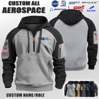 Custom US Military Industry Halfzip Hoodie 4 1