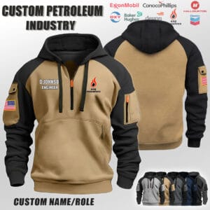 Custom US Petroleum Industry Halfzip Hoodie 4 1