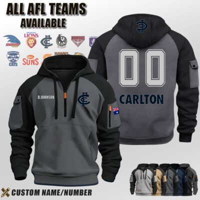 Custom US Sport AFL Halfzip Hoodie 2 1