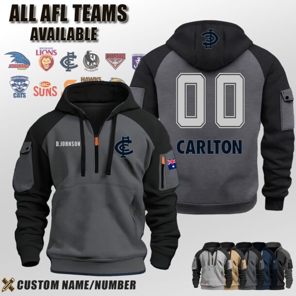 Custom US Sport AFL Halfzip Hoodie 2 1