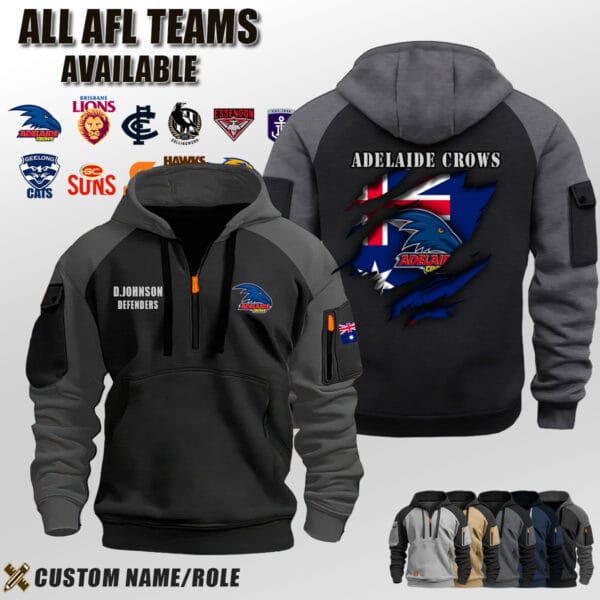 Custom US Sport AFL Halfzip Hoodie 2