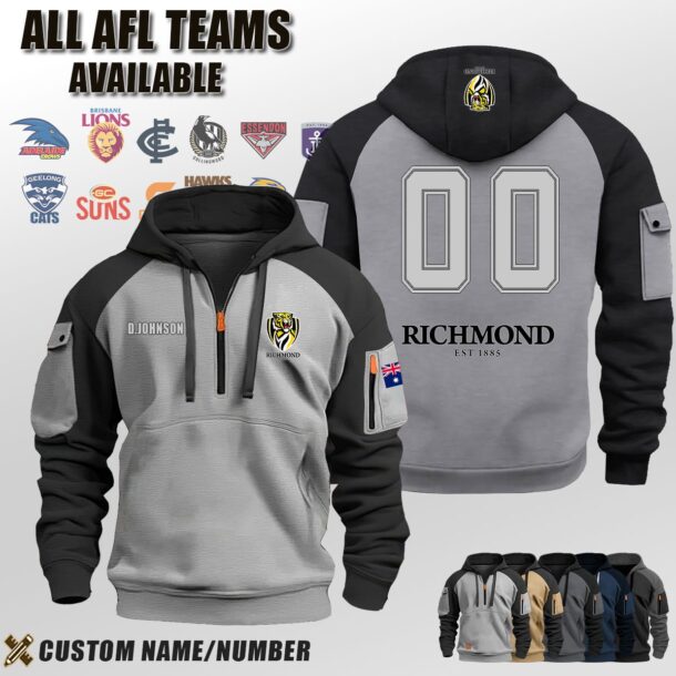 Custom US Sport AFL Halfzip Hoodie 4 1