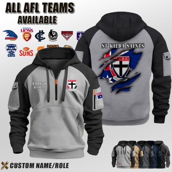 Custom US Sport AFL Halfzip Hoodie 4