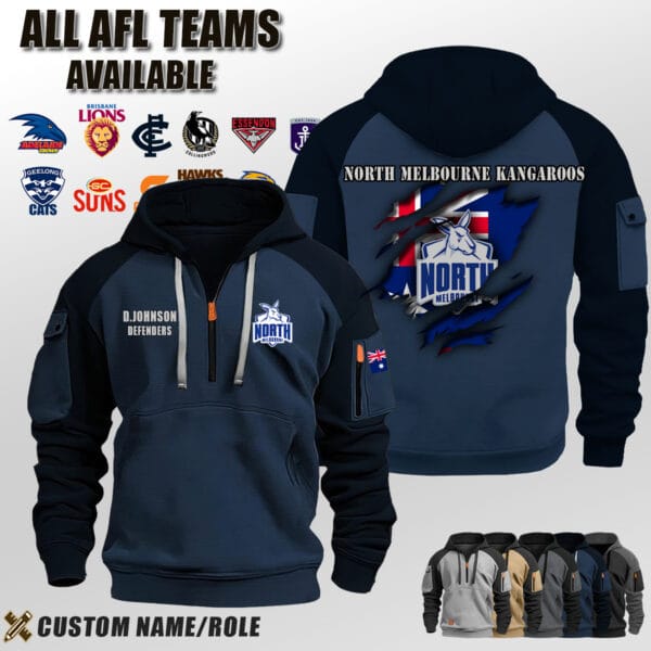 Custom US Sport AFL Halfzip Hoodie 6