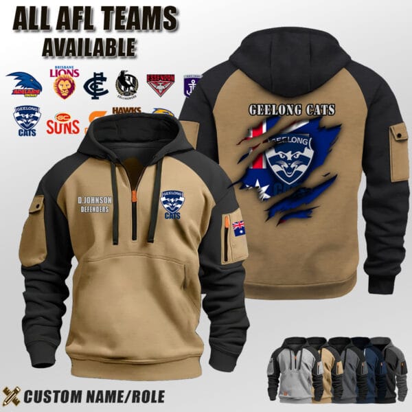 Custom US Sport AFL Halfzip Hoodie 8