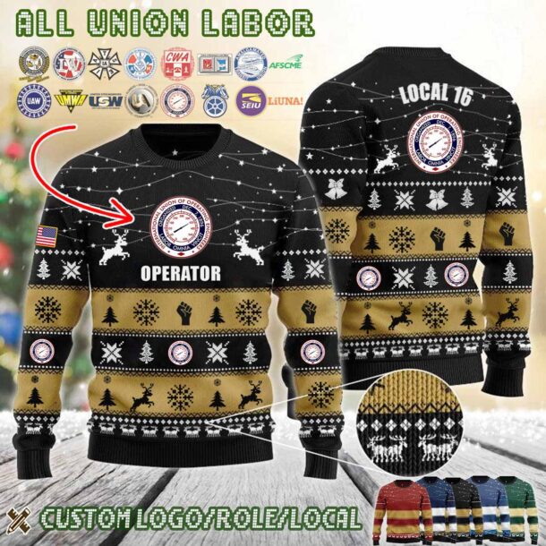 Custom Union Labor Halfzip Hoodie 10
