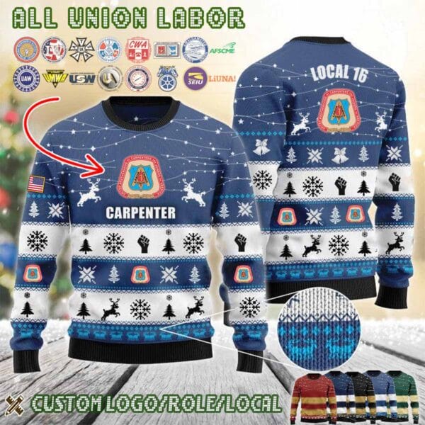 Custom Union Labor Halfzip Hoodie 2