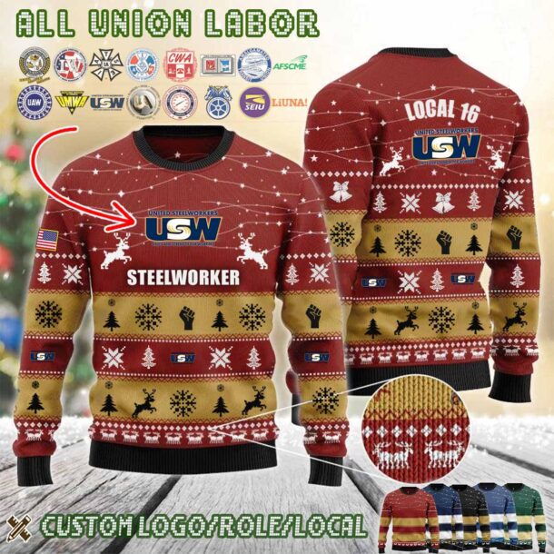 Custom Union Labor Halfzip Hoodie 4 1