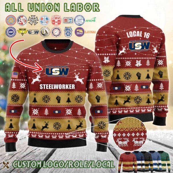 Custom Union Labor Halfzip Hoodie 4