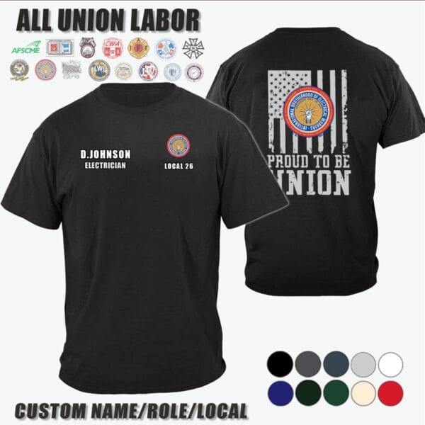 IBEW Custom Union Labor Cotton Shirts