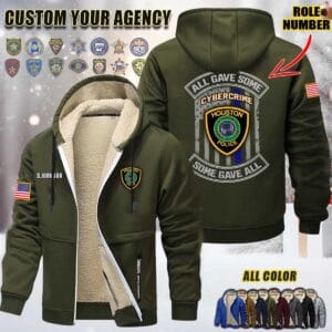 Custom US Law Enforcement N1 All Gave Some Fleece Zip Hoodie 4 Copy