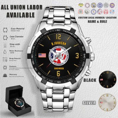 Custom Union Labor Tachymeter Watch 4 1