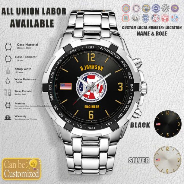 Custom Union Labor Tachymeter Watch 4
