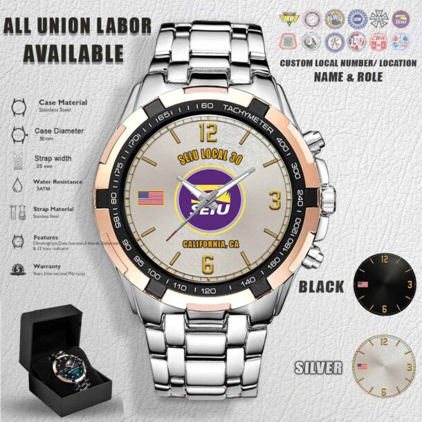 Custom Union Labor Tachymeter Watch 9
