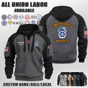 Custom Union Labor V2 Halfzip Hoodie 1 1