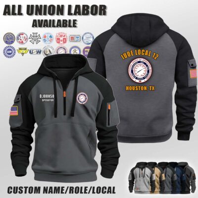 Custom Union Labor V2 Halfzip Hoodie 1 2