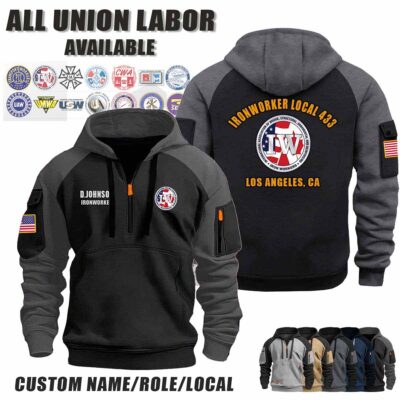 Custom Union Labor V2 Halfzip Hoodie 2 2