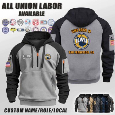 Custom Union Labor V2 Halfzip Hoodie 4 1