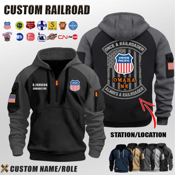 Dual Flag Halfzip Hoodie 1 1