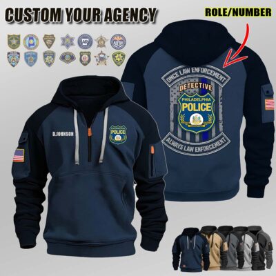 N1 Once Law Enforcement Halfzip Hoodie 1