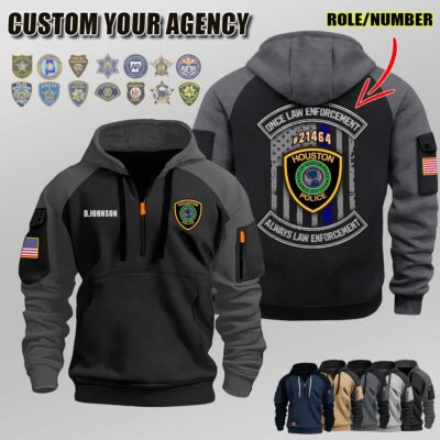 N1 Once Law Enforcement Halfzip Hoodie 2