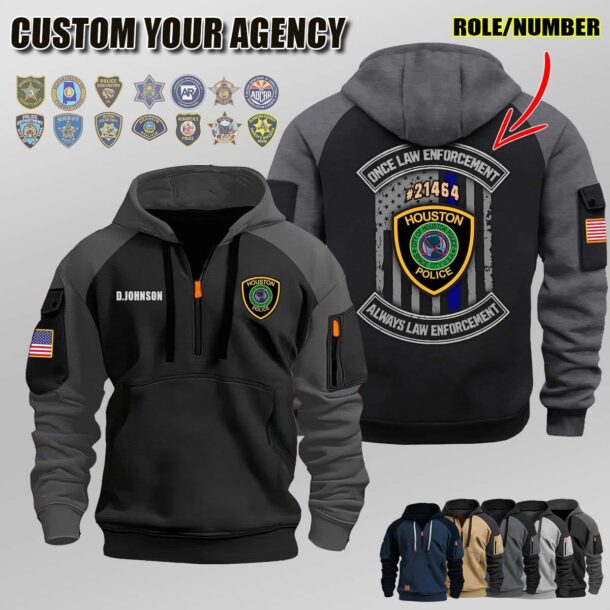 N1 Once Law Enforcement Halfzip Hoodie 2